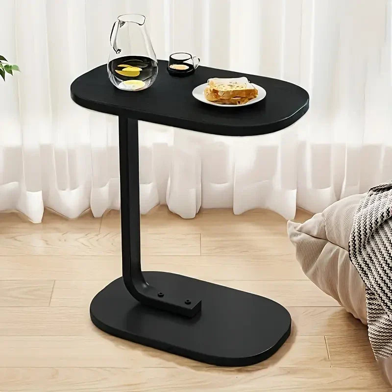 C-Shaped Sofa Side Table