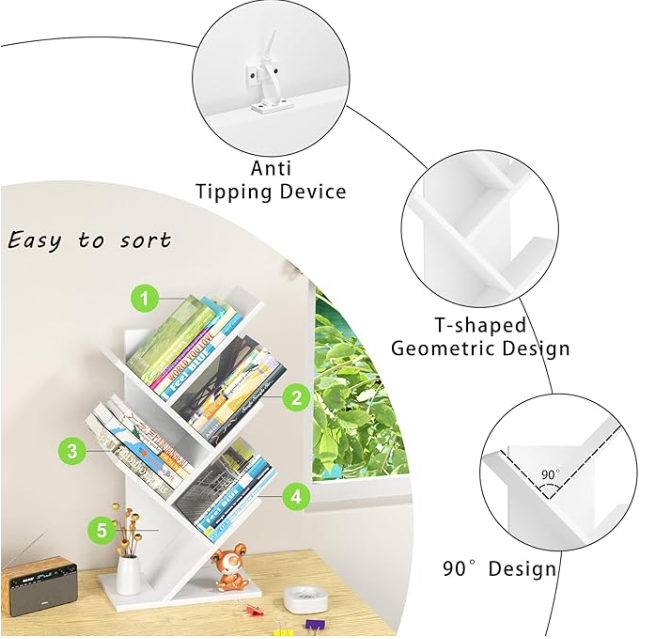 Tree Shaped Book Shelves