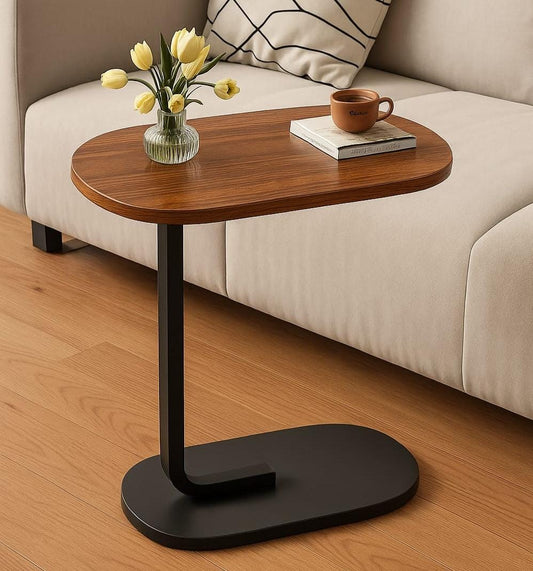 C-Shaped Sofa Side Table