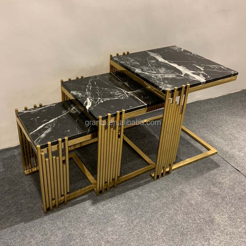 Azalea Luxury Living room Coffee table (Set of 3)