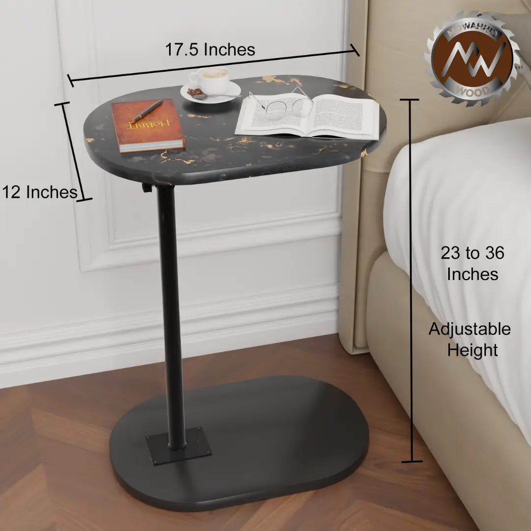 Smart C-Shaped Side Table | Adjustable & Multiuse