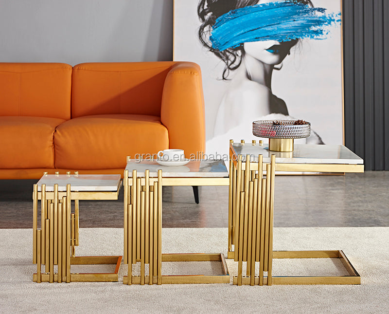 Azalea Luxury Living room Coffee table (Set of 3)