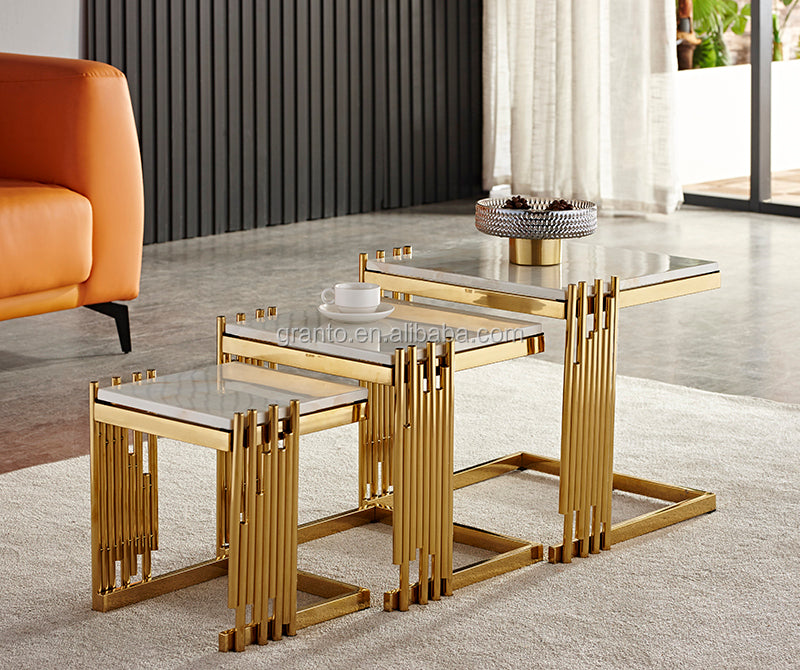 Azalea Luxury Living room Coffee table (Set of 3)